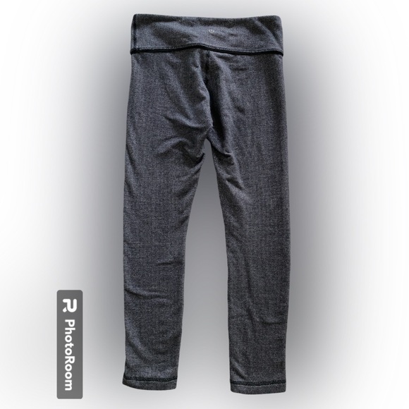 VINTAGE LULULEMON Wunder Under Pant Herringbone Black Swan / Black Size 6 - Picture 4 of 9